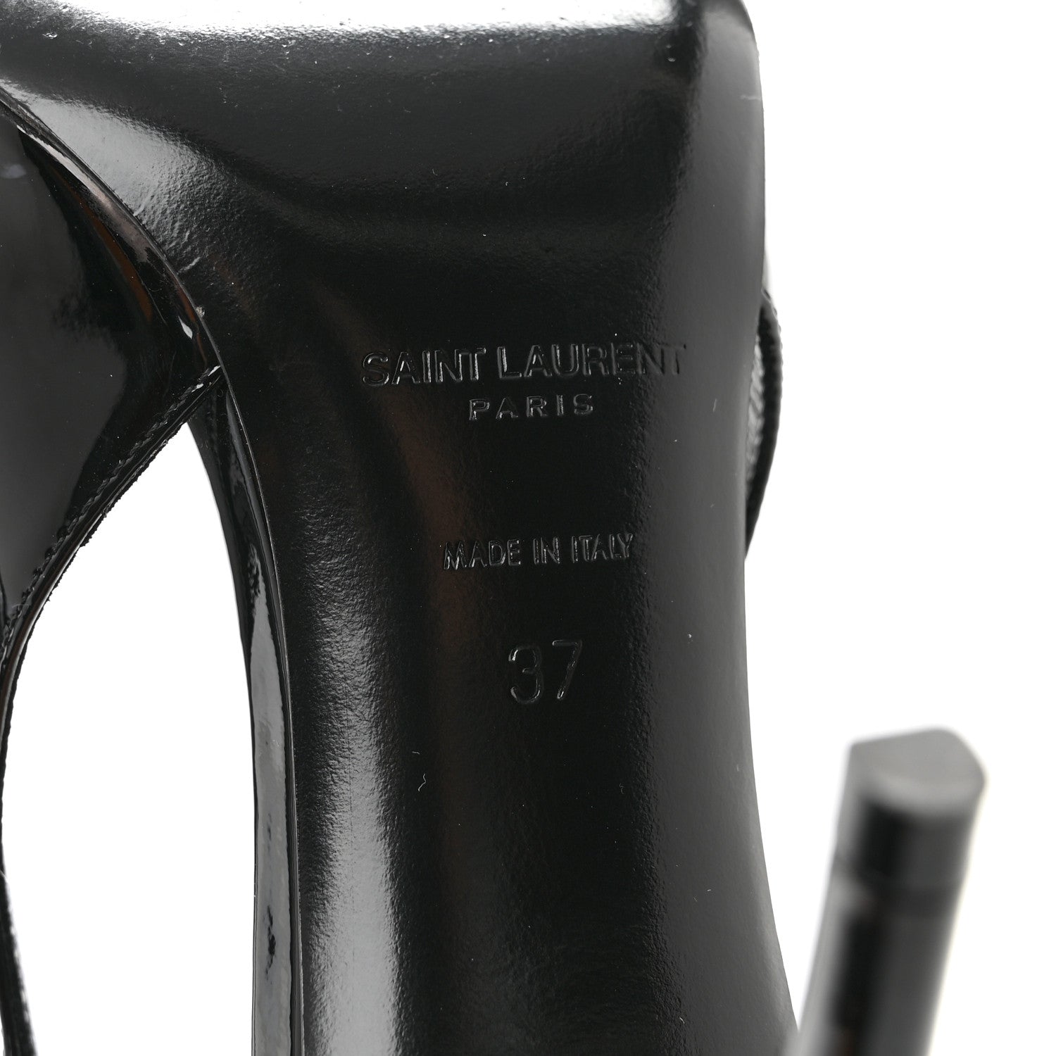 Saint Laurent Vernice Grupy Avenue 95 Slingback Pumps 37 Black 8 of 10