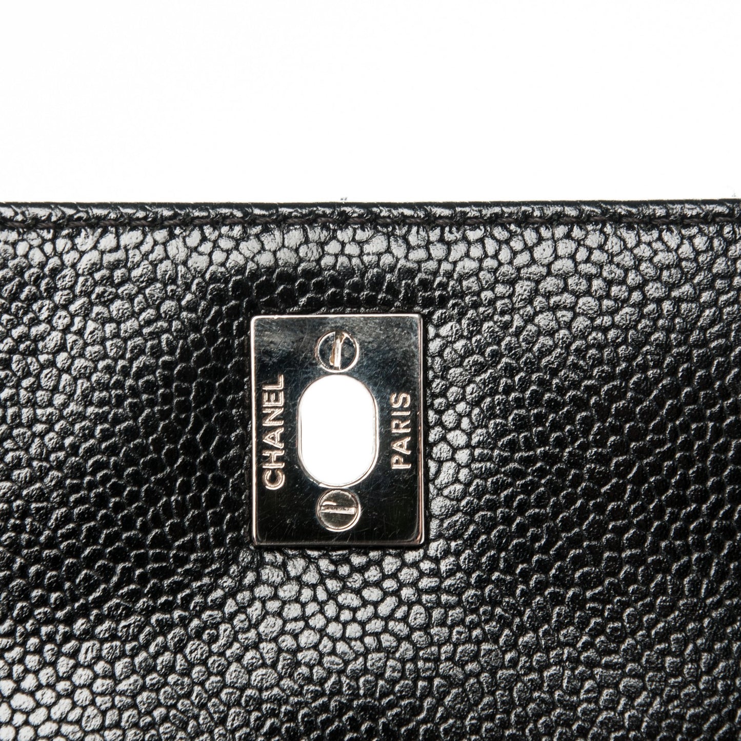 Caviar Quilted Jumbo Kelly Flap Black
