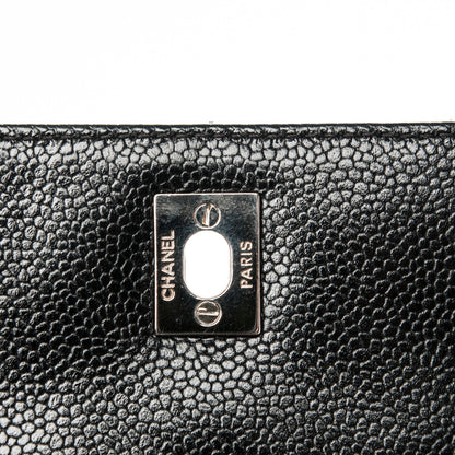 Chanel Caviar Quilted Jumbo Kelly Flap Black 5 of 10