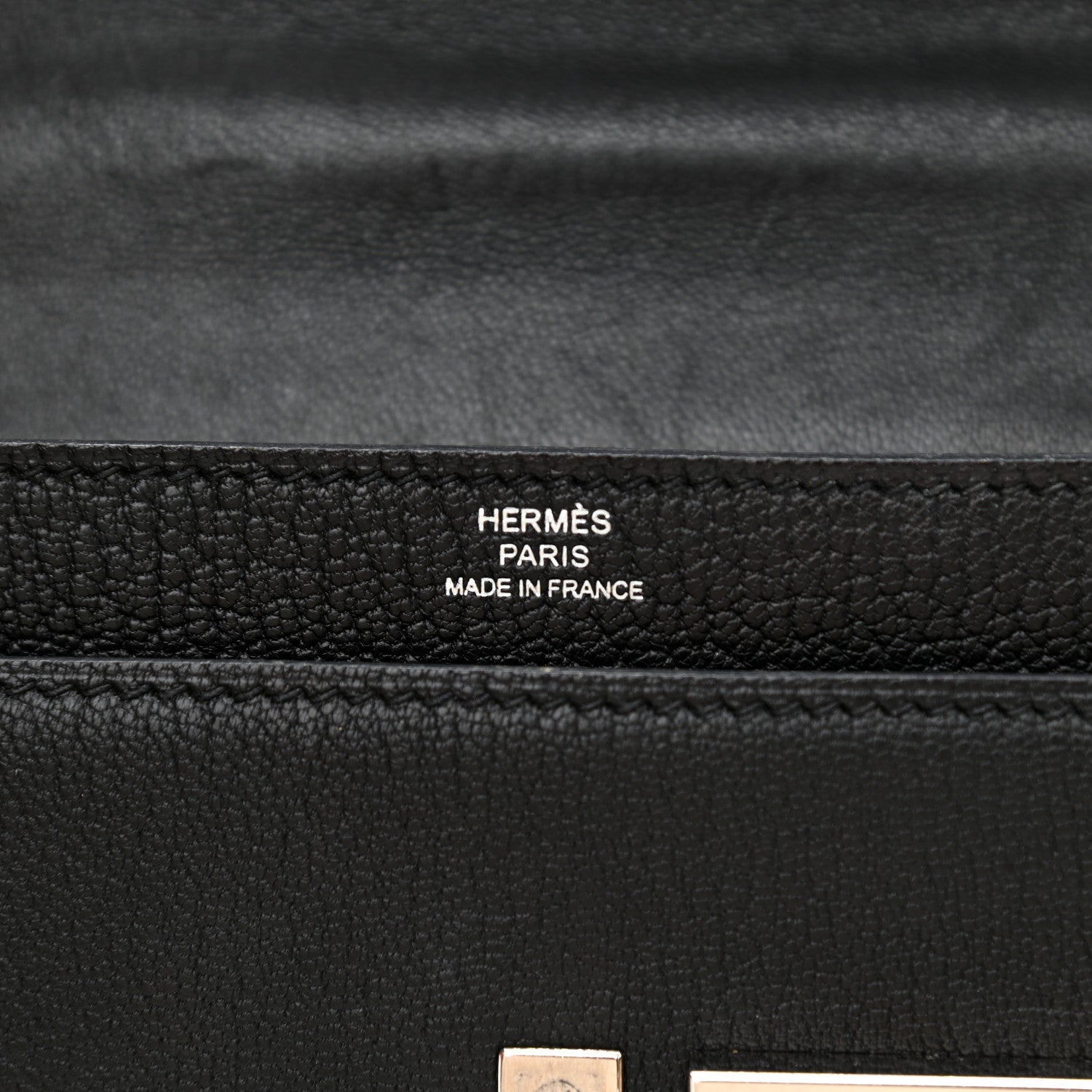 Hermes Chevre Mysore Mini Verrou Chaine Bag Black 6 of 11