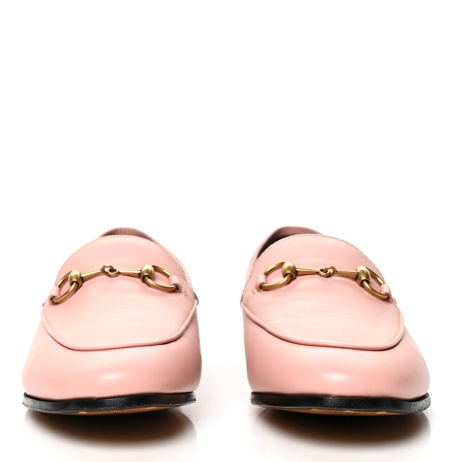 Gucci Lambskin Womens Brixton Horsebit Loafers 35.5 Perfect Pink 2 of 8