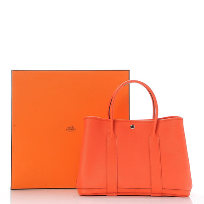 Hermes Vache Country Garden Party 36 MM Orange 8 of 8
