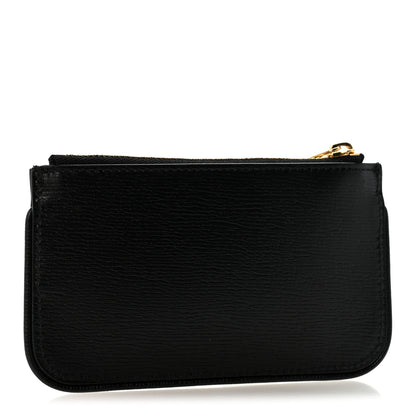 Gucci Calfskin Script Key Case Black 3 of 9