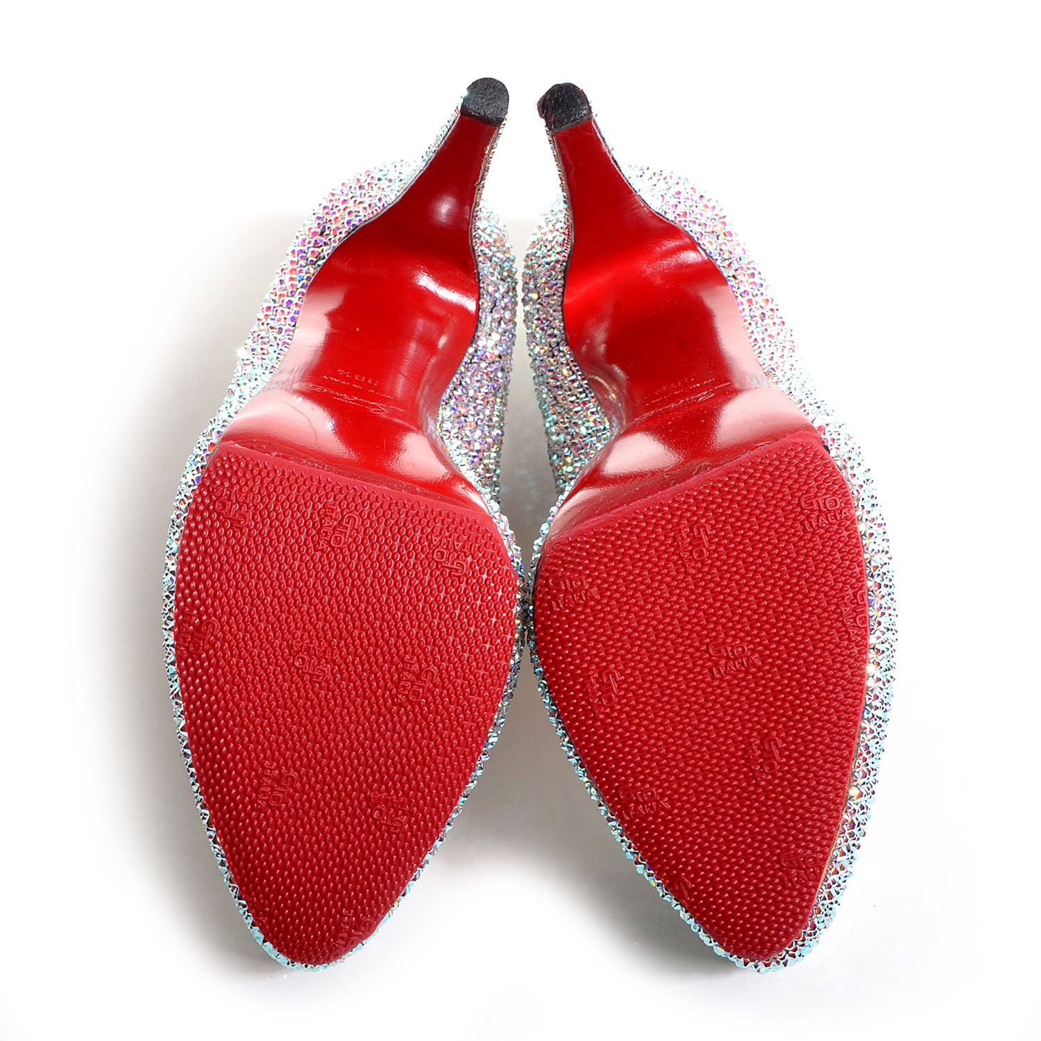 Christian Louboutin Suede Crystal Lady Daf 160 Pumps 39.5 4 of 5