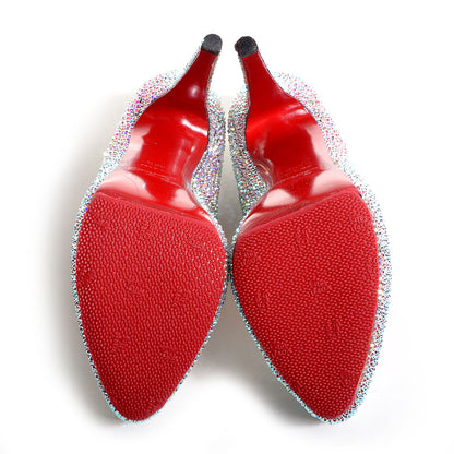 Christian Louboutin Suede Crystal Lady Daf 160 Pumps 39.5 4 of 5