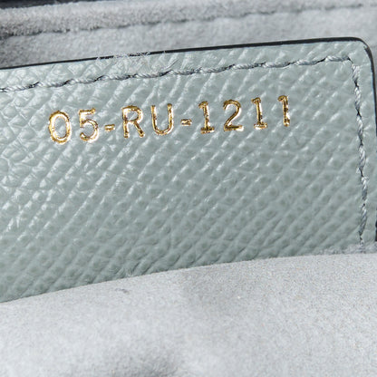 Christian Dior Grained Calfskin Saddle Bag With Strap Stone Grey 7 of 10