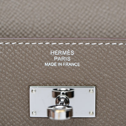 Hermes Epsom Kelly Longue Wallet Etoupe 6 of 8