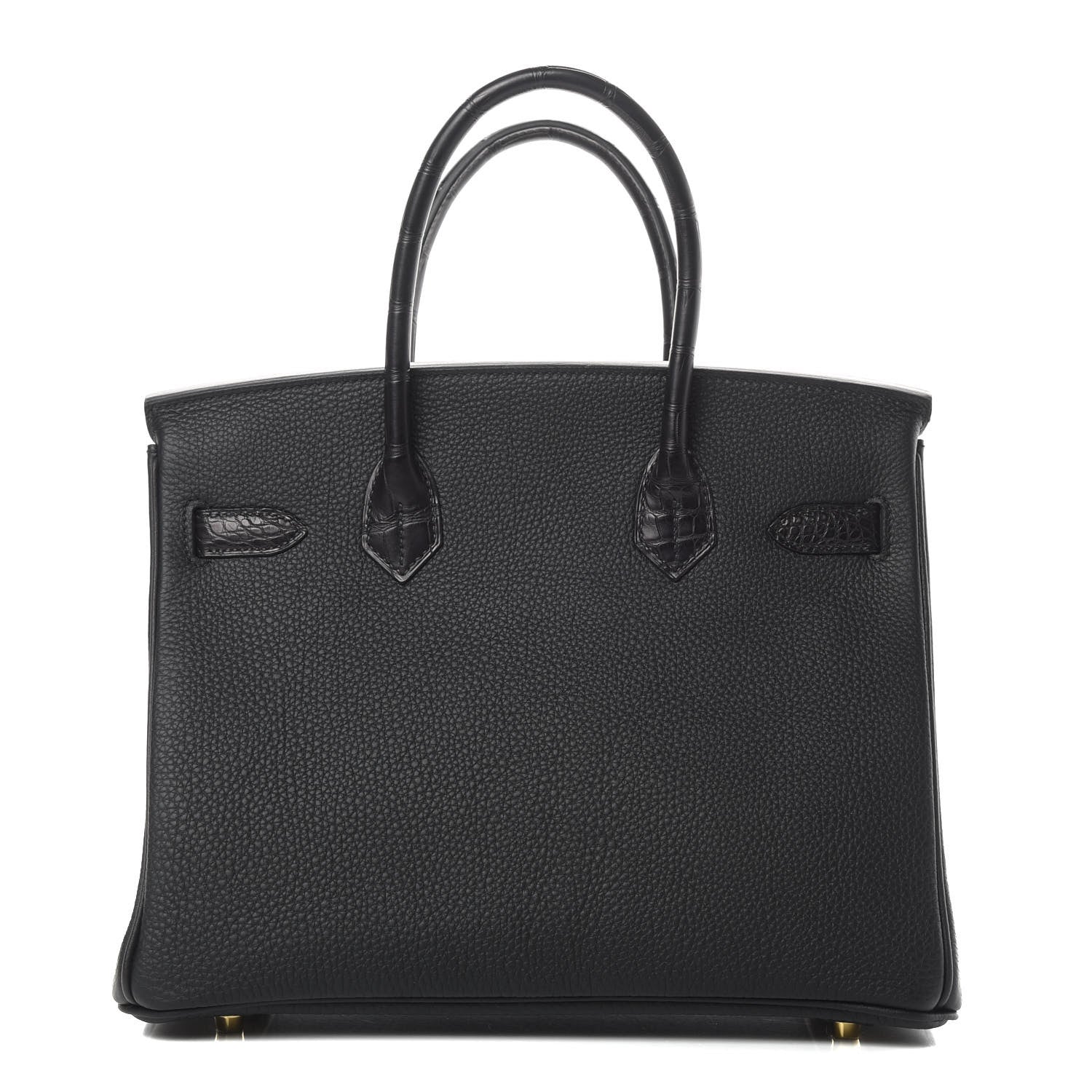 Hermes Togo Matte Alligator Birkin Touch 30 Black 4 of 37