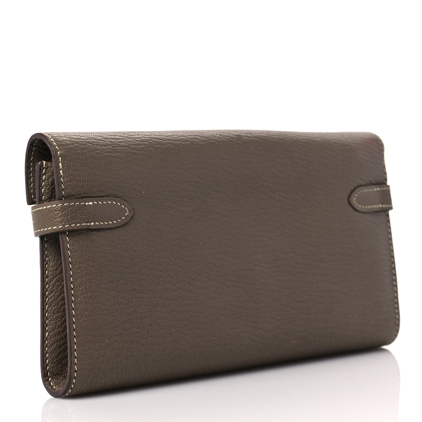Chevre Mysore Kelly Longue Wallet Etoupe