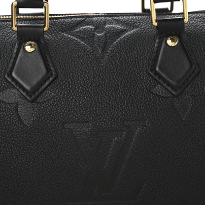 Louis Vuitton Empreinte Monogram Giant Wild At Heart Speedy Bandouliere 25 Black 7 of 9