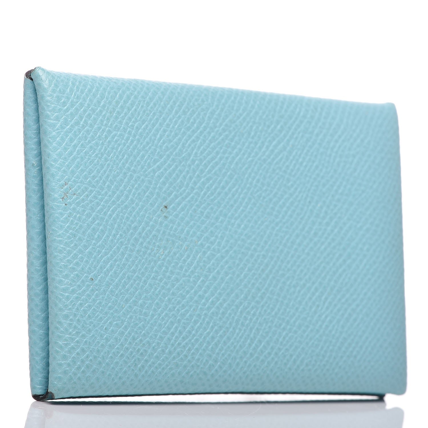 Hermes Epsom Calvi Card Case Bleu Atoll 3 of 10