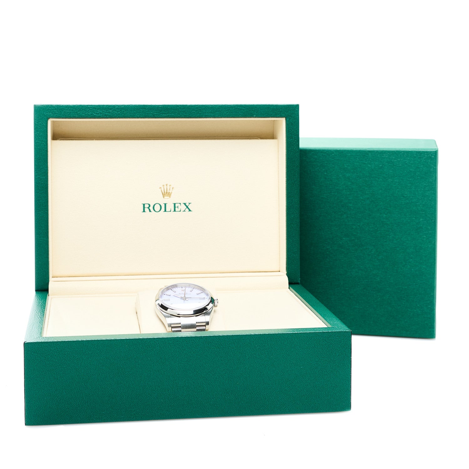 Rolex Stainless Steel 36mm Oyster Perpetual Watch Lavender 126000 Lavender 5 of 5