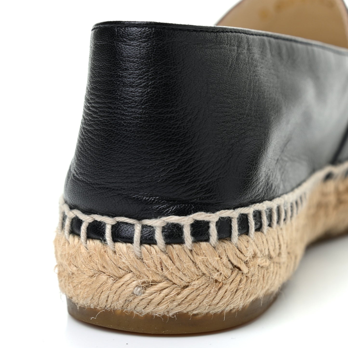 Lambskin CC Espadrilles 37 Black