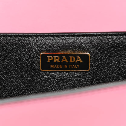 Prada City Calf Saffiano Cahier Bag Geranio Black 6 of 9