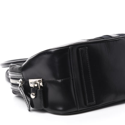 Prada Tessuto Nylon Box Calf Bowling Bag Black 6 of 11