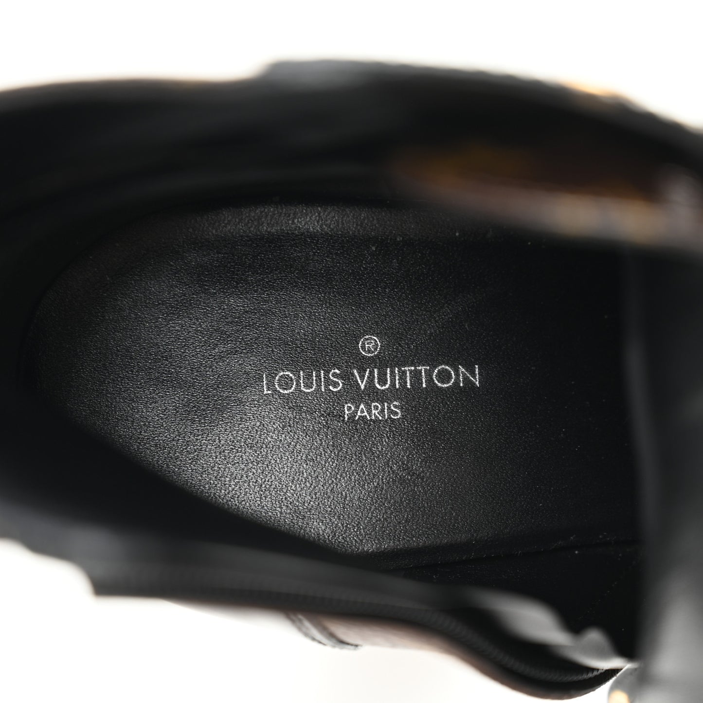 Patent Calfskin Monogram Star Trail Ankle Boots 41 Black