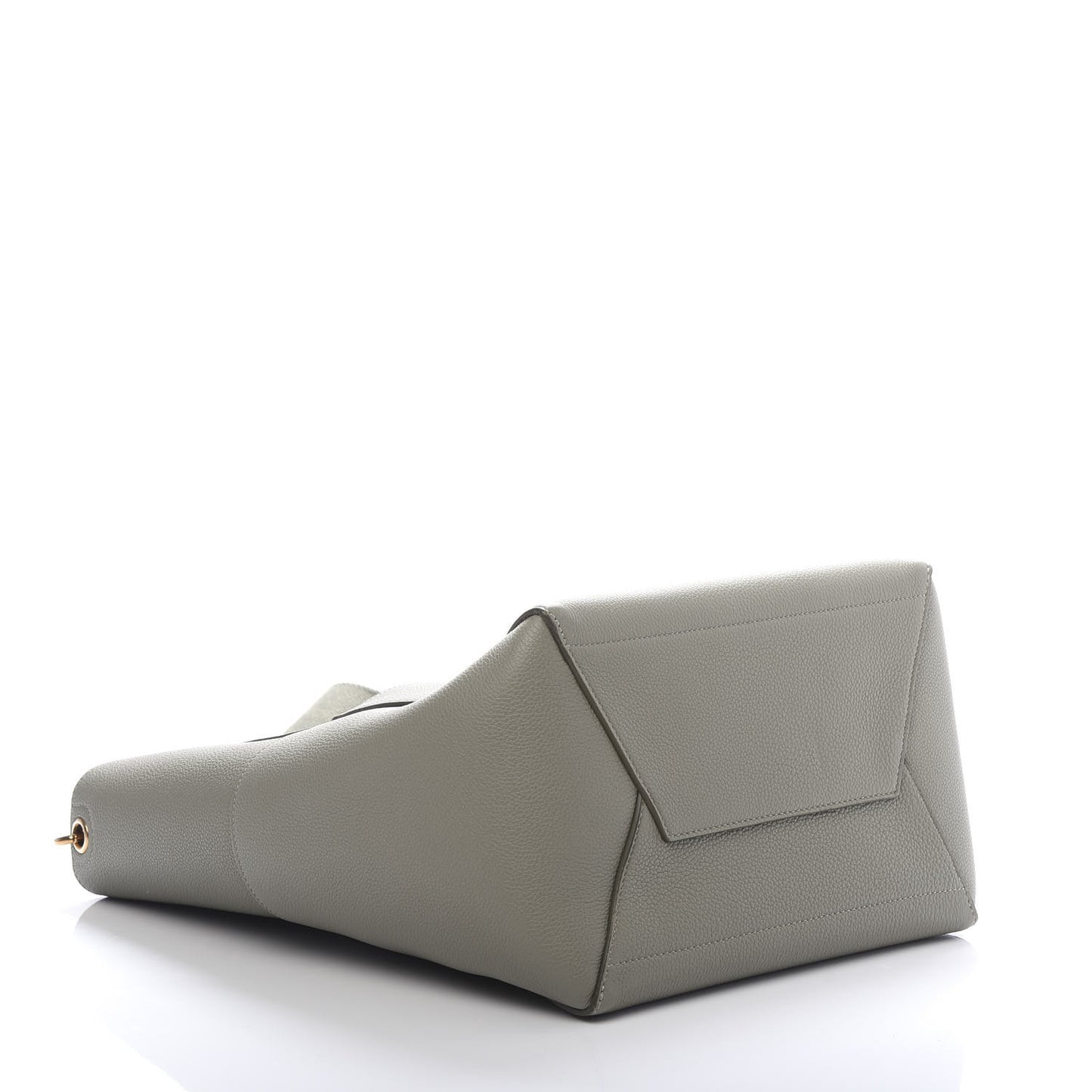 Soft Grained Calfskin Sangle Bucket Bag Taupe