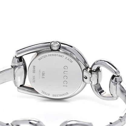 Gucci Stainless Steel Diamond Mother of Pearl 28mm Horsebit Quartz Watch 4 of 4