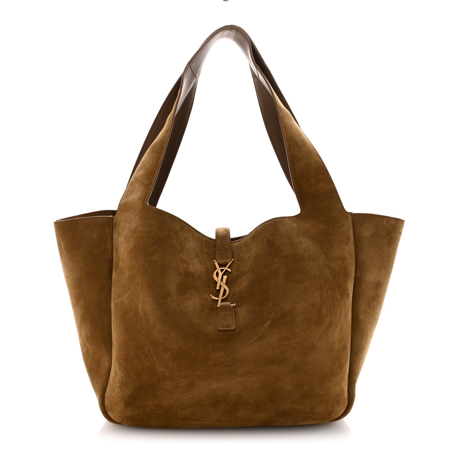 Saint Laurent Suede Bea Tote Golden Leaf 1 of 13