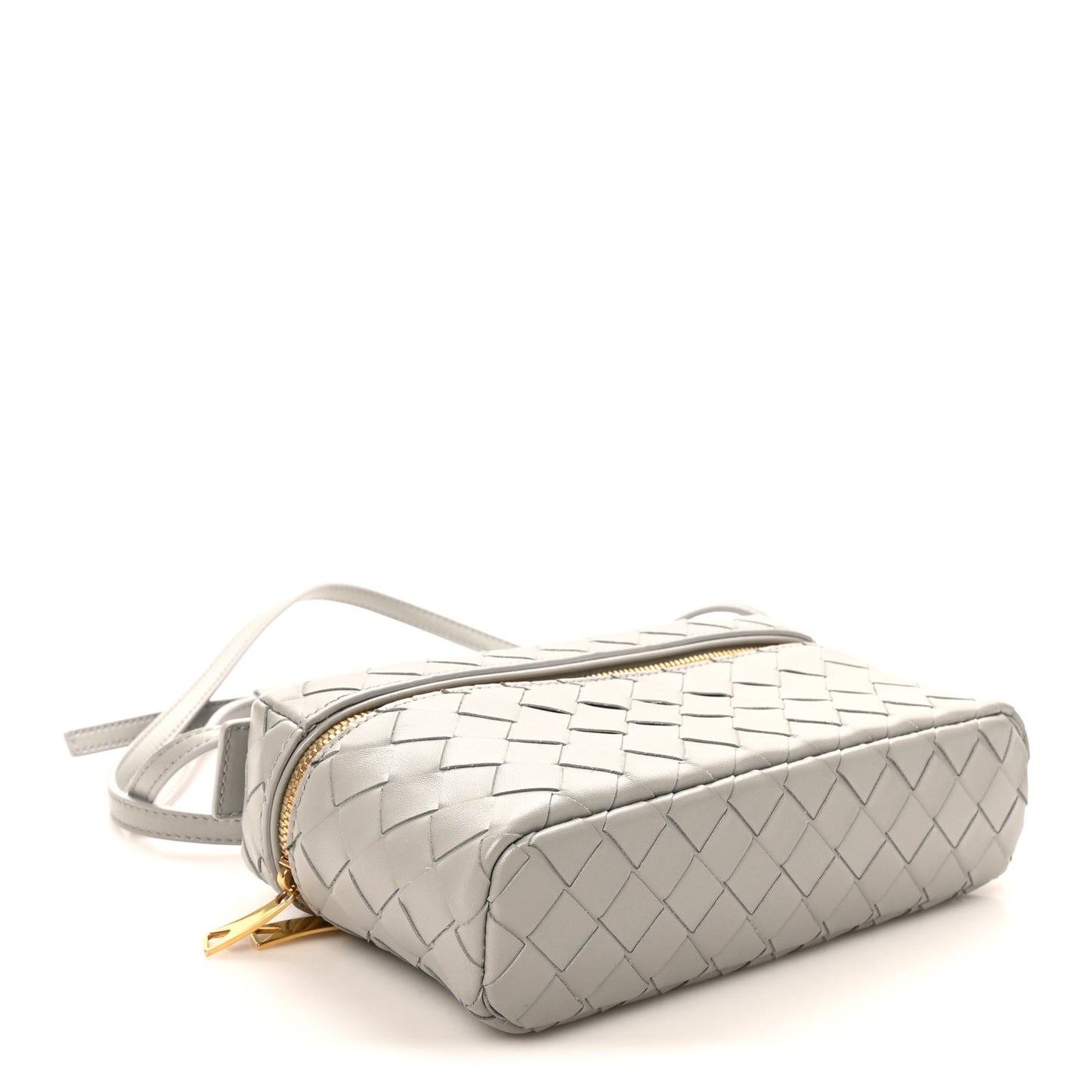 Calfskin Intrecciato Bang Bang Vanity Case Limestone