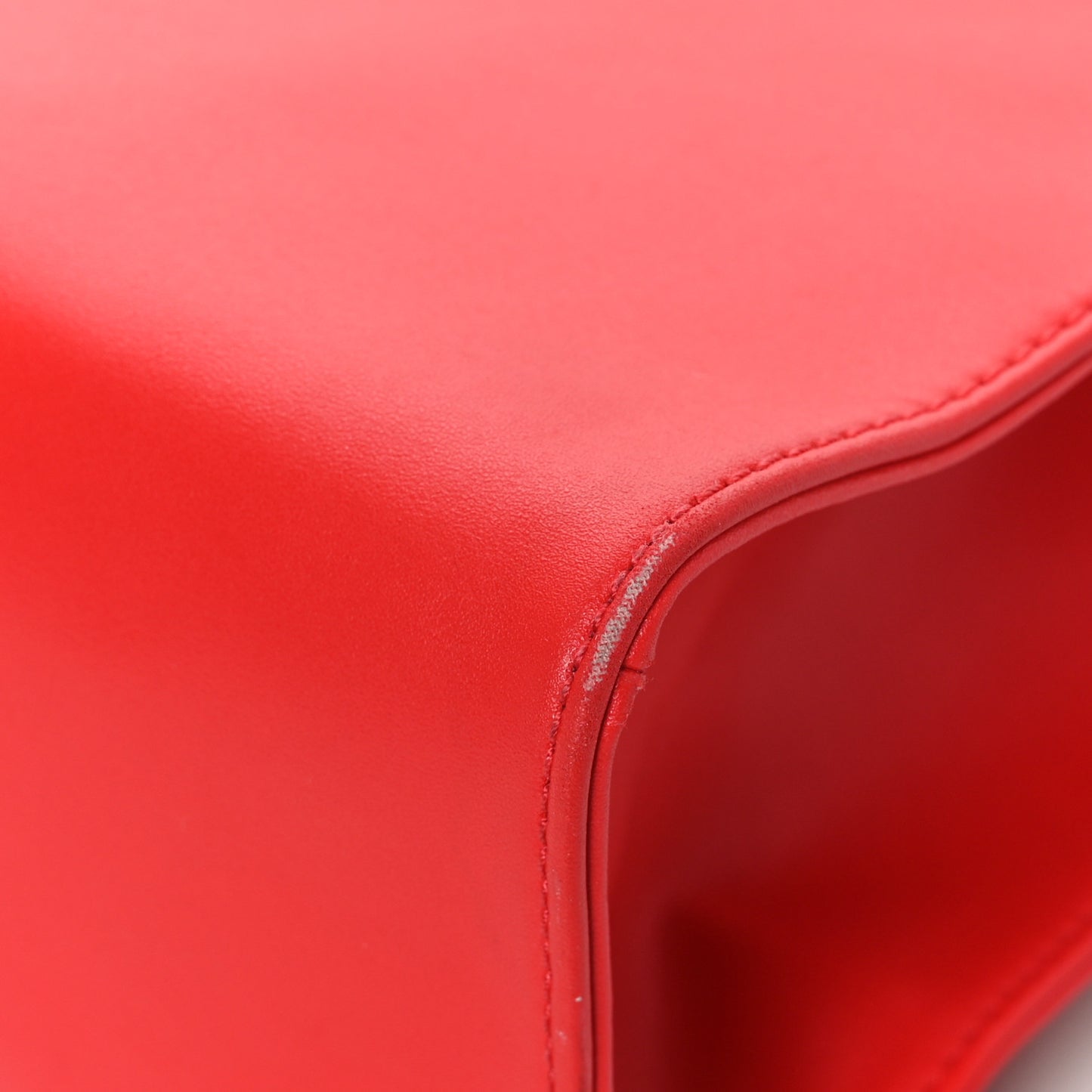 Vegan Leather Medium Shopping Bag Red
