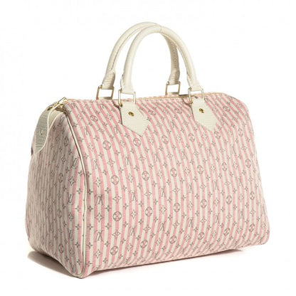 Louis Vuitton Mini Lin Croisette Speedy 30 Rouge 2 of 13