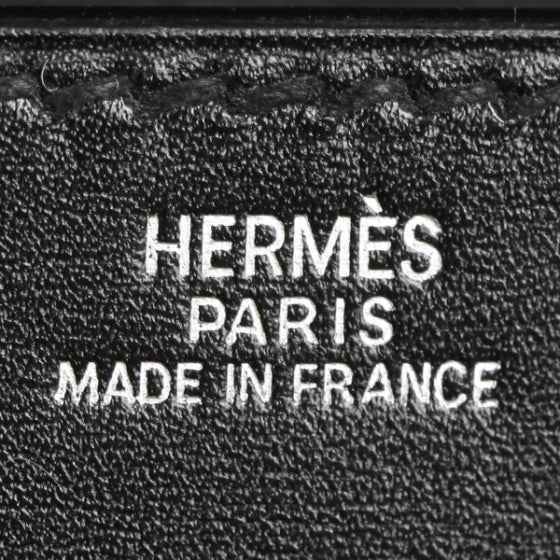 Box Leather Medor Clutch Black