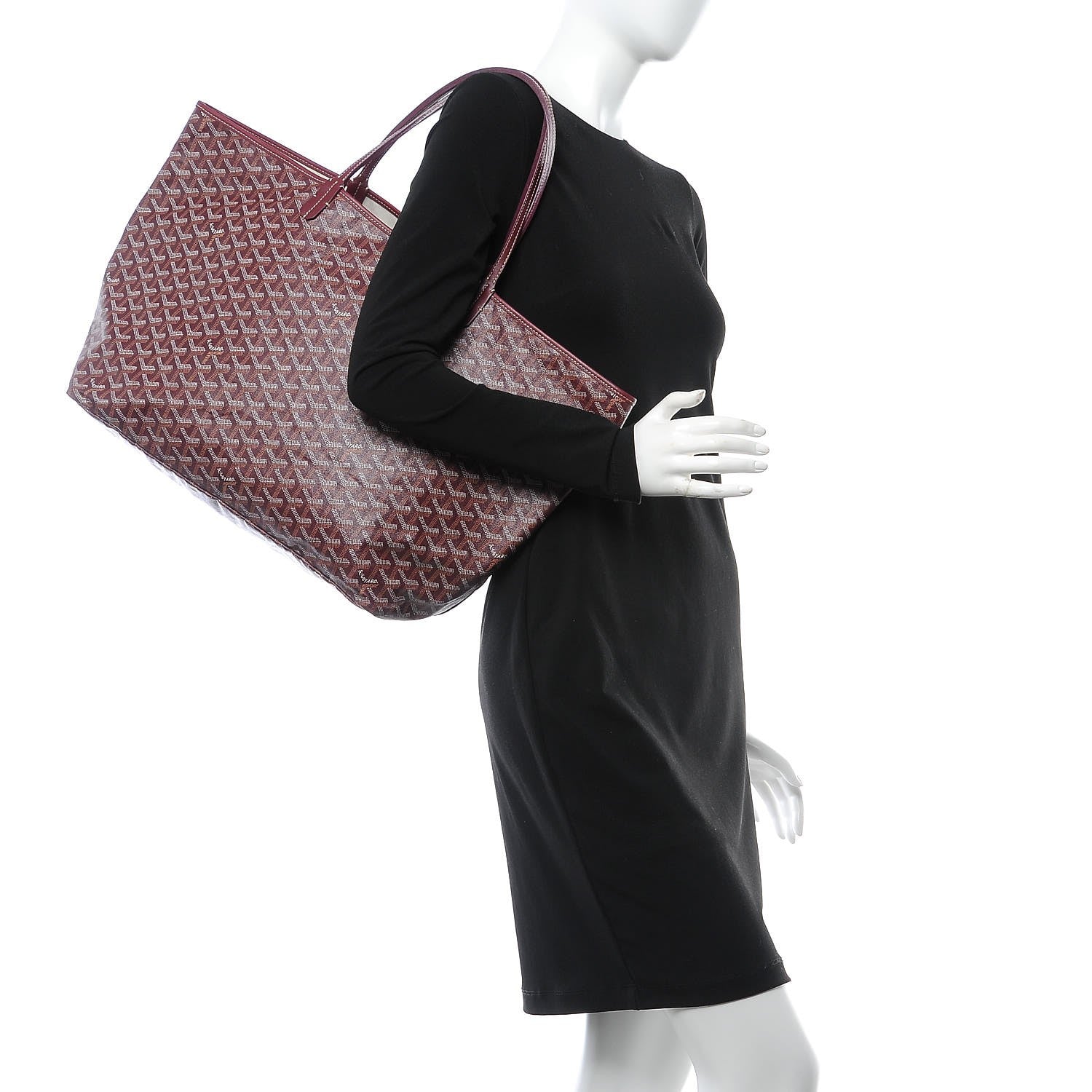Goyard Goyardine Saint Louis GM Burgundy 2 of 9