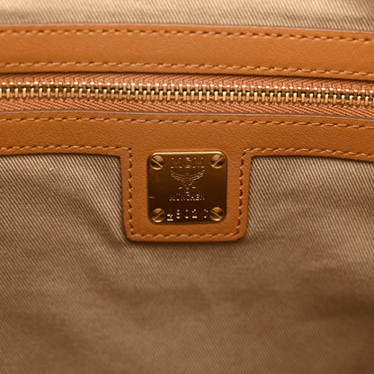 MCM Calfskin Ottomar Monogram Medium Klara Hobo Cognac 6 of 14