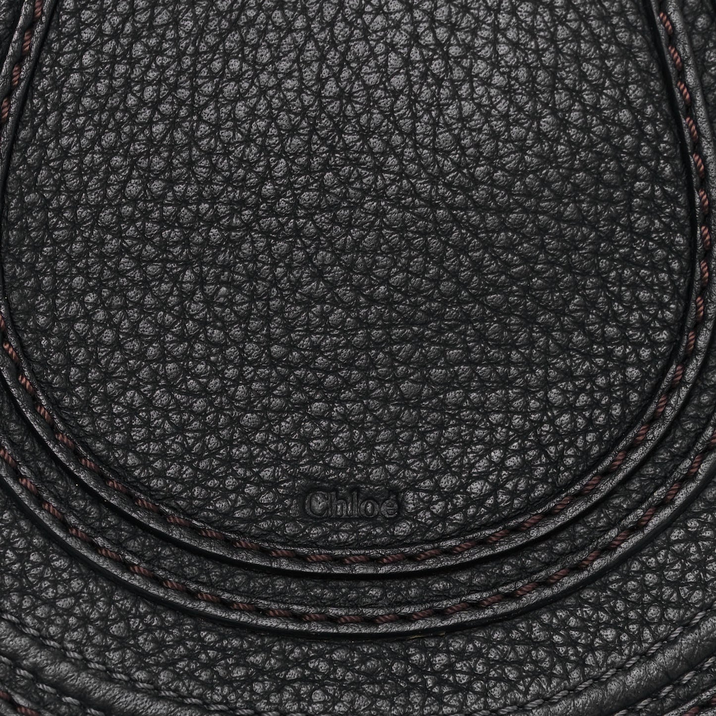 Calfskin Mini Marcie Round Crossbody Bag Black