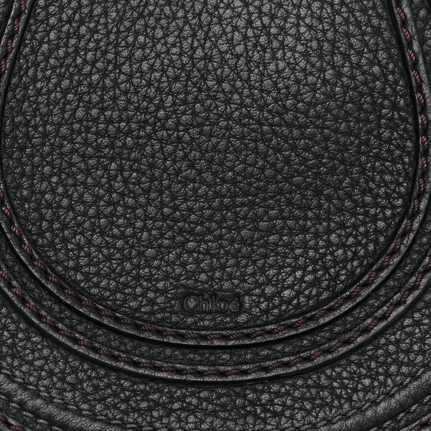 Chloe Calfskin Mini Marcie Round Crossbody Bag Black 6 of 11