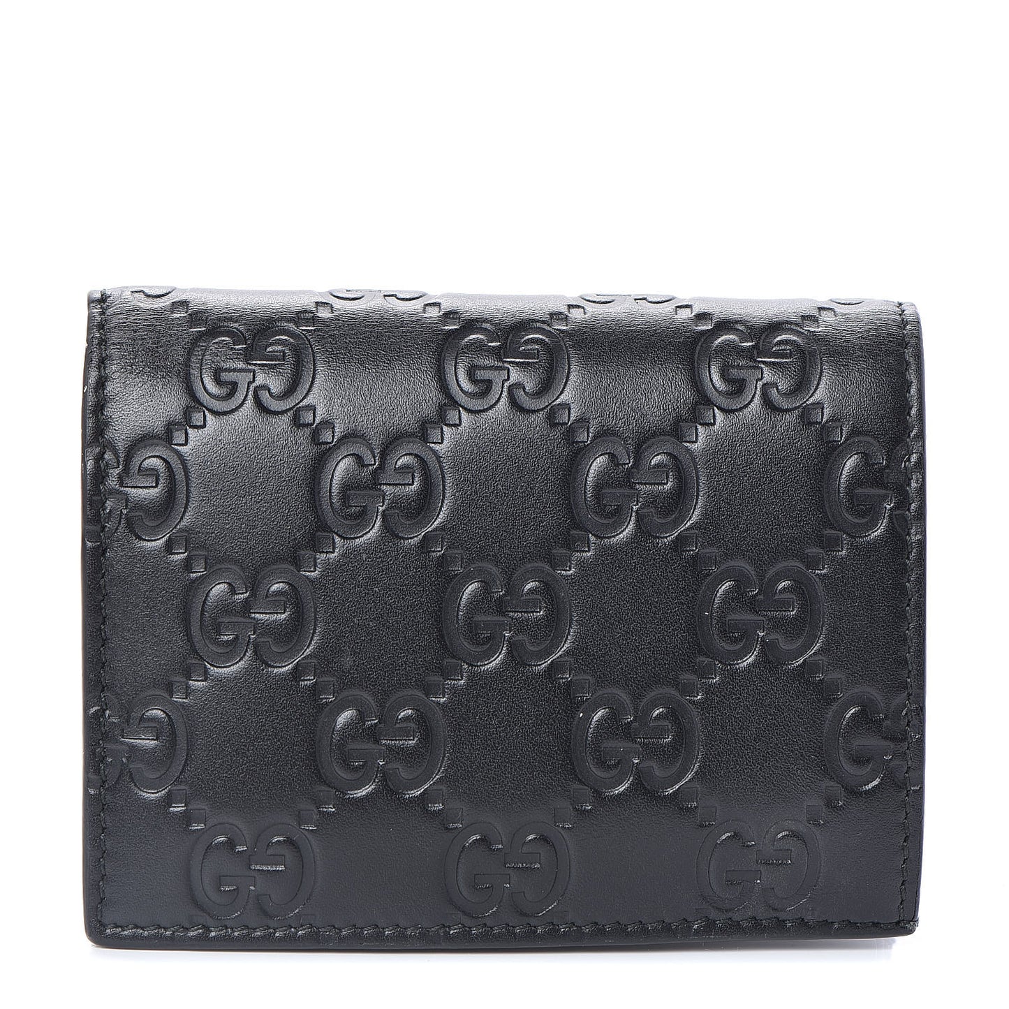 Guccissima Card Case Wallet Black