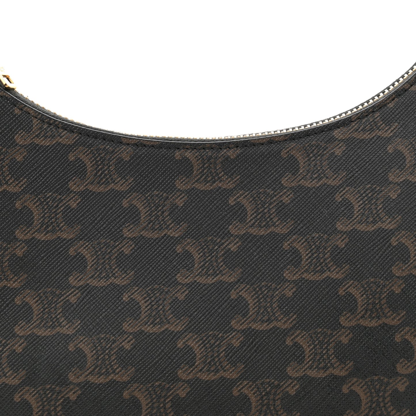 Triomphe Canvas Calfskin Ava Shoulder Bag Tan