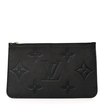Louis Vuitton Empreinte Monogram Giant Neverfull MM Pochette Black 1 of 6