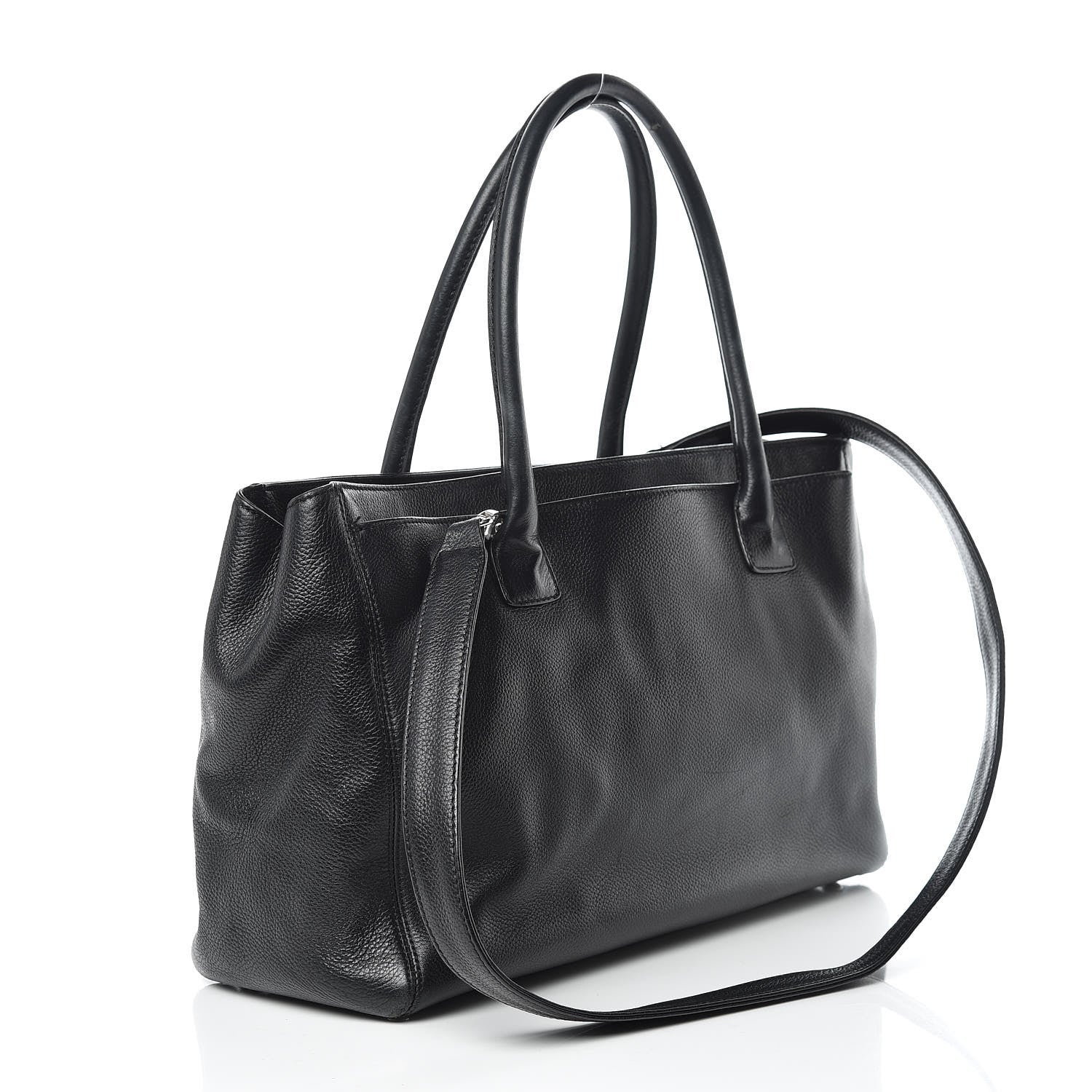 Chanel Calfskin Cerf Executive Shopper Tote Black 4 of 23