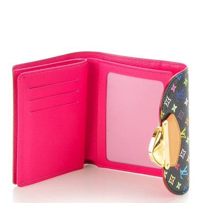 Louis Vuitton Monogram Multicolor Joey Wallet Black Grenade 5 of 7