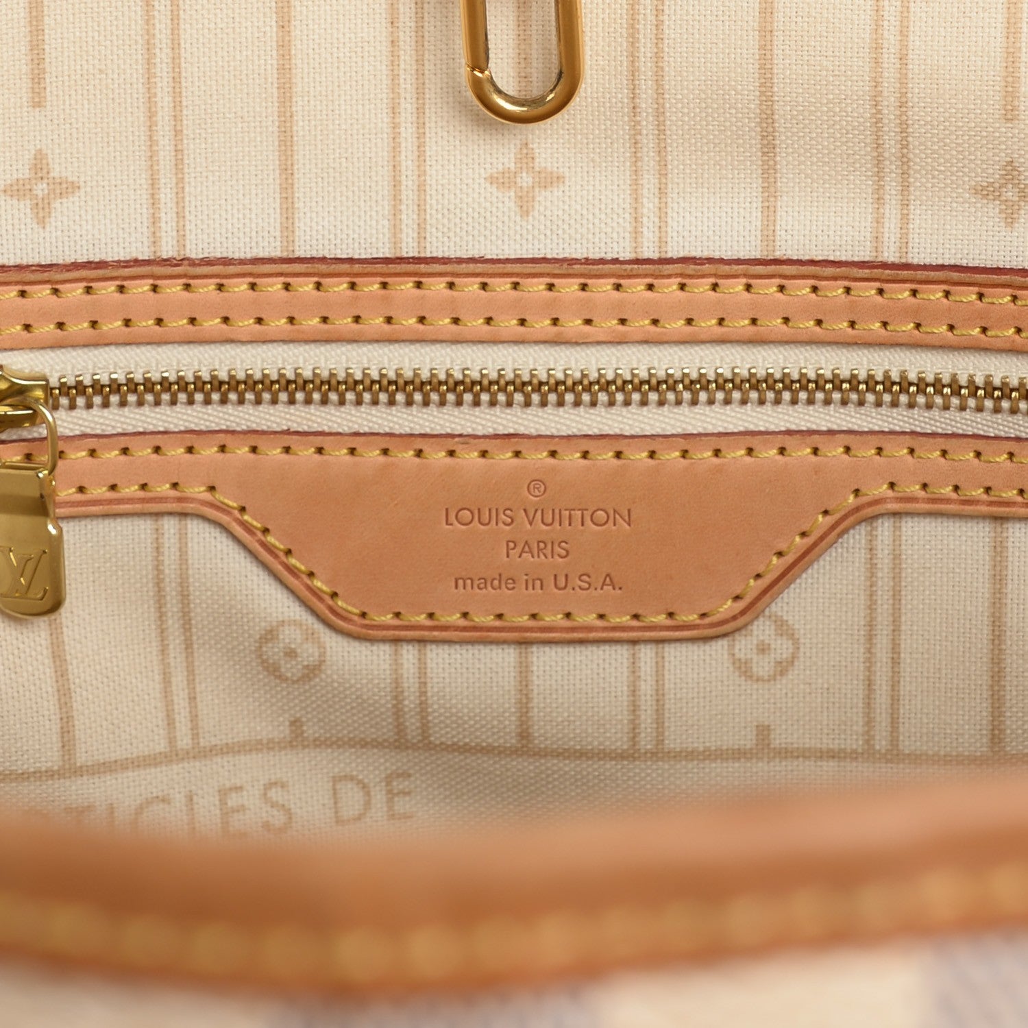 Louis Vuitton Damier Azur Neverfull MM 6 of 7