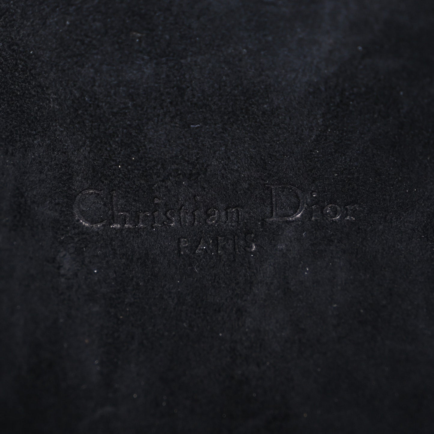 Grained Calfskin Caro Double Pouch Black