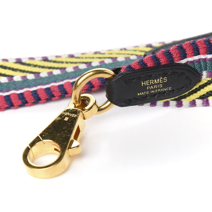 Hermes Toile Swift 25mm Sangle Cavale Shoulder Strap Multicolor Black 4 of 4