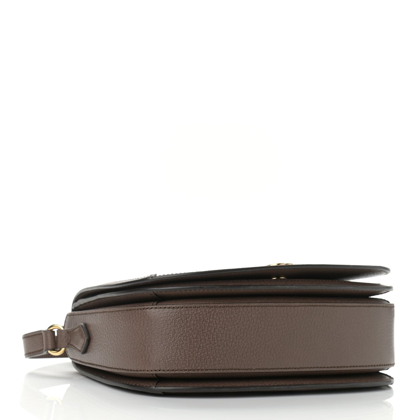 GG Supreme Monogram Web Small Ophidia Flap Messenger Bag Brown
