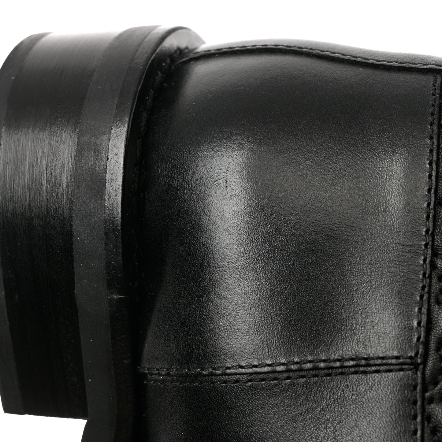 Calfskin Embossed Monogram Rebellion Half Boots 37.5 Black