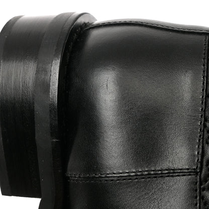 Louis Vuitton Calfskin Embossed Monogram Rebellion Half Boots 37.5 Black 10 of 13
