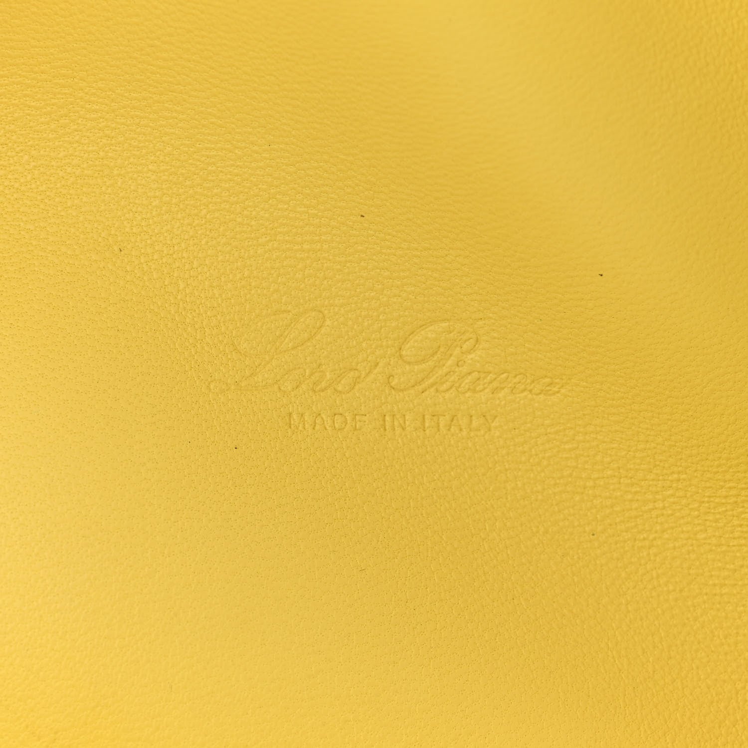 Loro Piana LORO PIANA Grained Calfskin L19 Extra Pocket Pouch Yellow 6 of 10