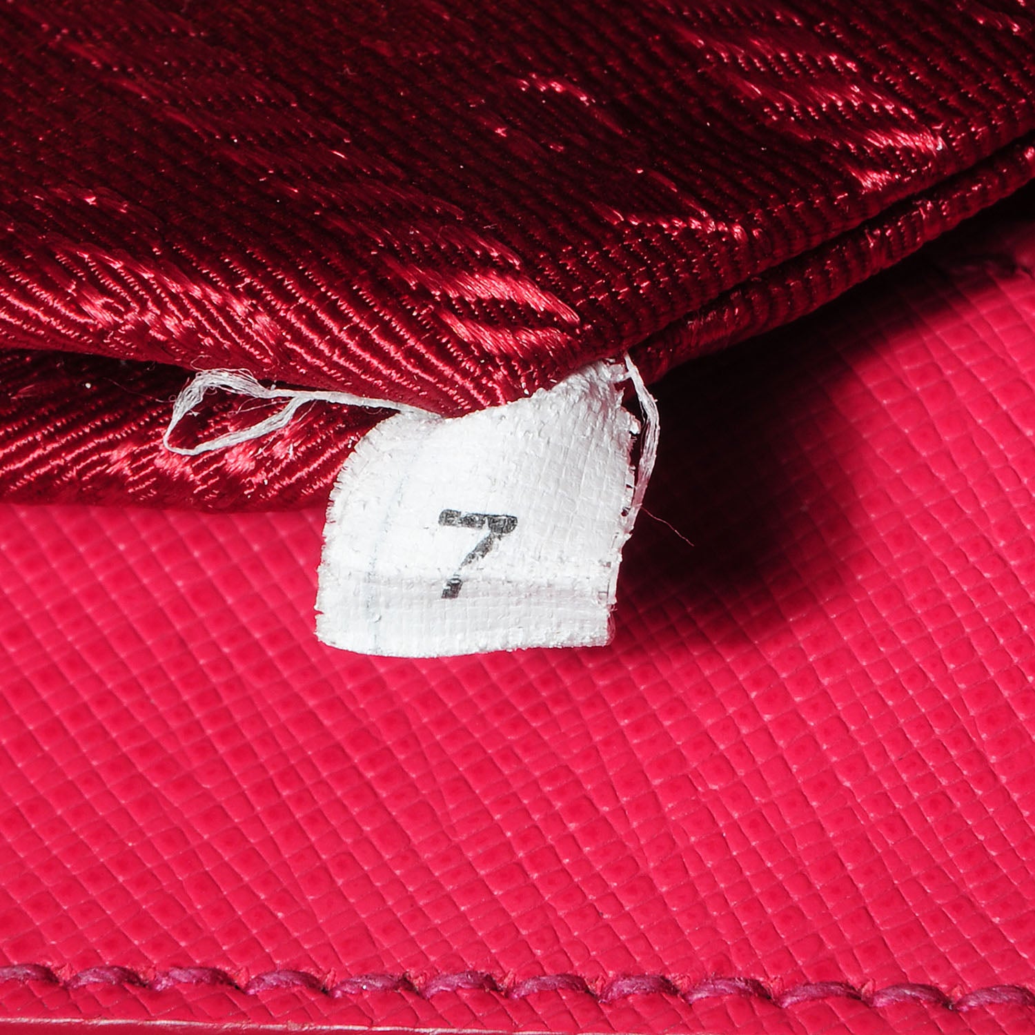 Prada Saffiano Lux Mini Double Zip Tote Peonia 9 of 13