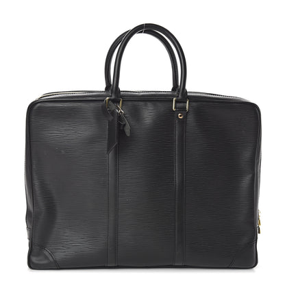 Louis Vuitton Epi Porte-Documents Voyage Briefcase Black 1 of 8