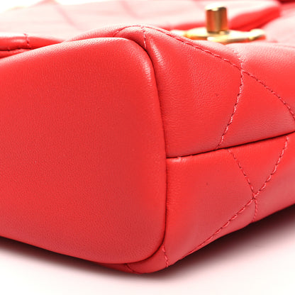 Chanel Lambskin Quilted Side-Packs Red 13 of 16