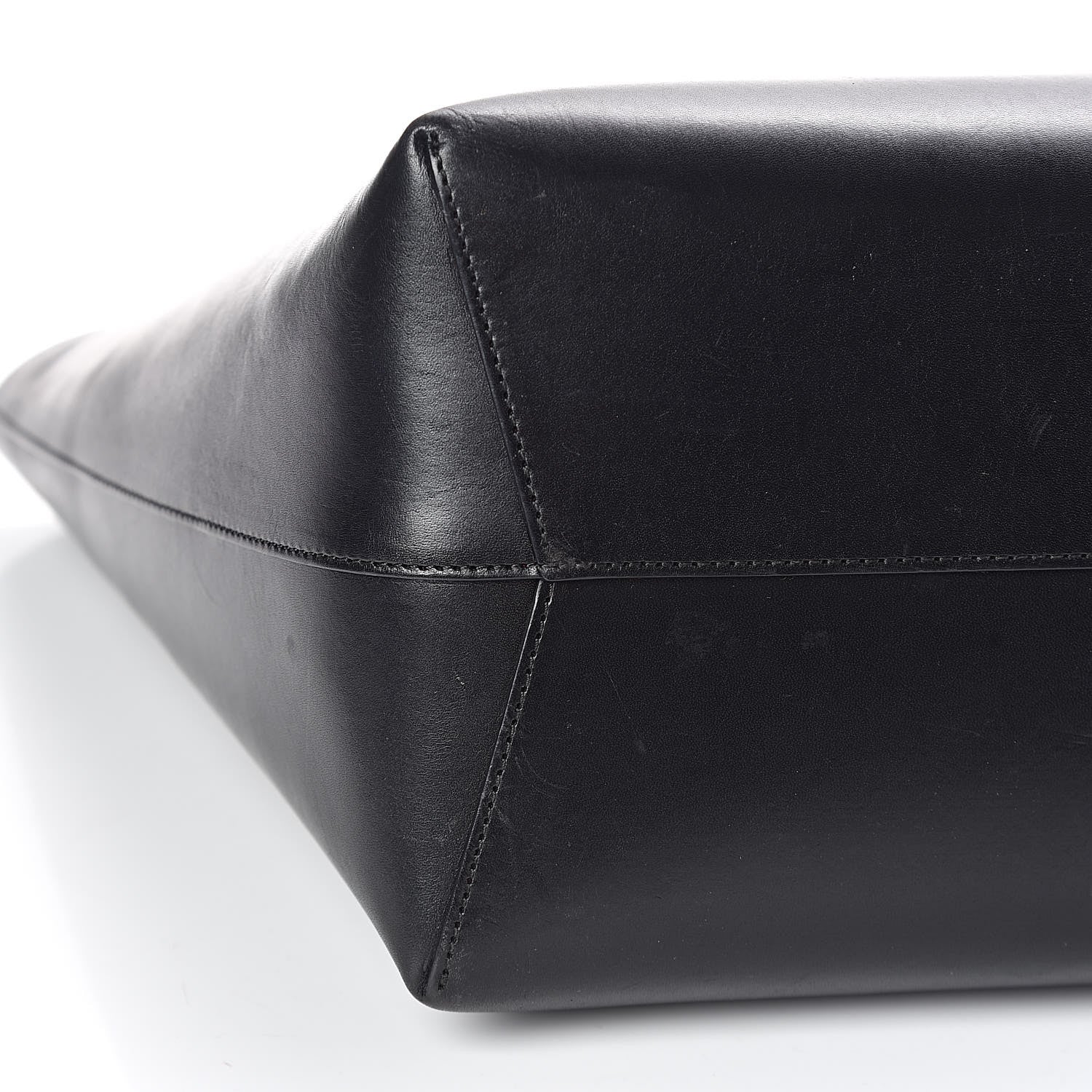 Mansur Gavriel Calfskin Large Shopping Tote Black Flamma 22 of 24