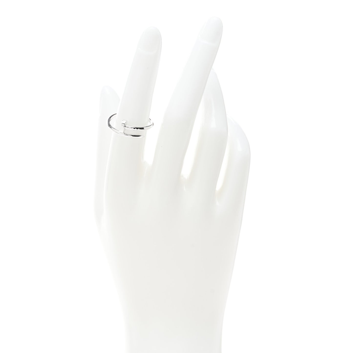 18K White Gold Small Juste Un Clou Ring 53 6.25