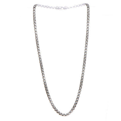 David Yurman Sterling Silver Box Chain Necklace 22 3 of 4