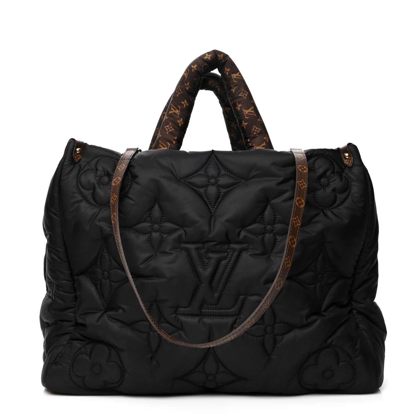 Econyl Monogram Pillow Giant Onthego GM Black